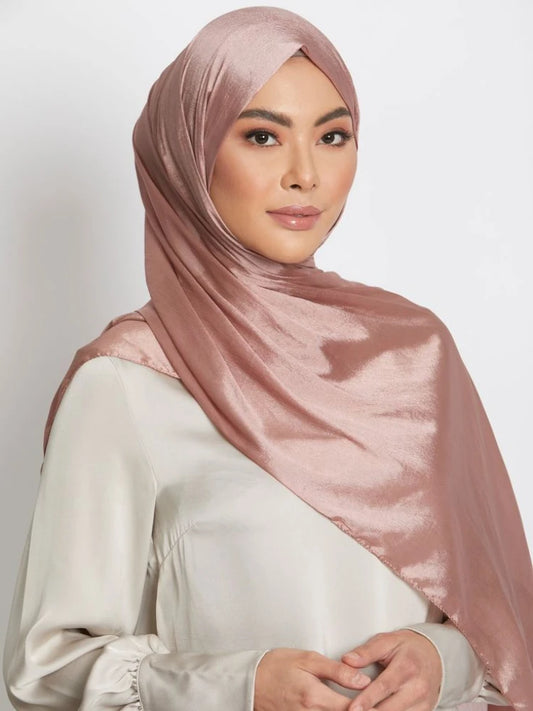 Fashion Hijab Scarves for Women Silk Satin Hair Scarf Female Solid Colors Kerchief Shawls Neck Scarfs for Ladies Hijab Scarf
